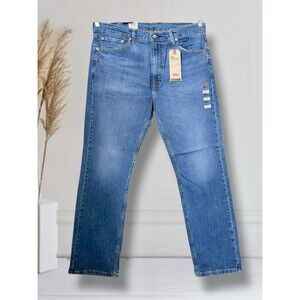 Levi’s 505 Regular Fit Men’s W38 L32 Straight Leg Stretch Blue Denim Jeans